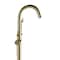 Castello Usa Neptune Freestanding Brushed Gold Gooseneck Tub Filler Faucet with Breeze Handle CB-F04-BG-J0806 - alternate 9